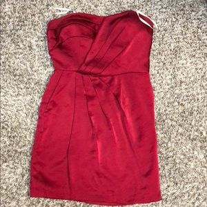 BCBGeneration Strapless red dress